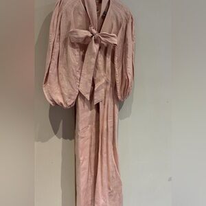 Elegant Pink Women's Sleepwear Gown